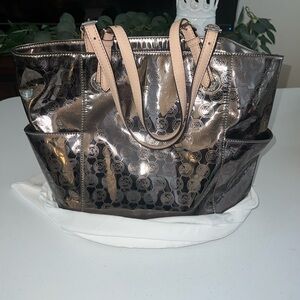 Michael Kors Silver Metallic Tote